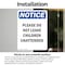 Signmission Please Do Not Leave Children Unattended, 7 in W x Rectangle, Vinyl Decal OS-2PACK-NS-D-710-V-17394 - alternate 4